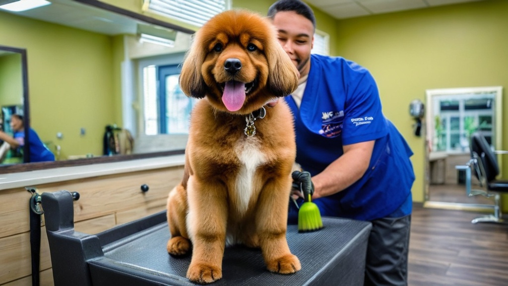 Photo dog grooming