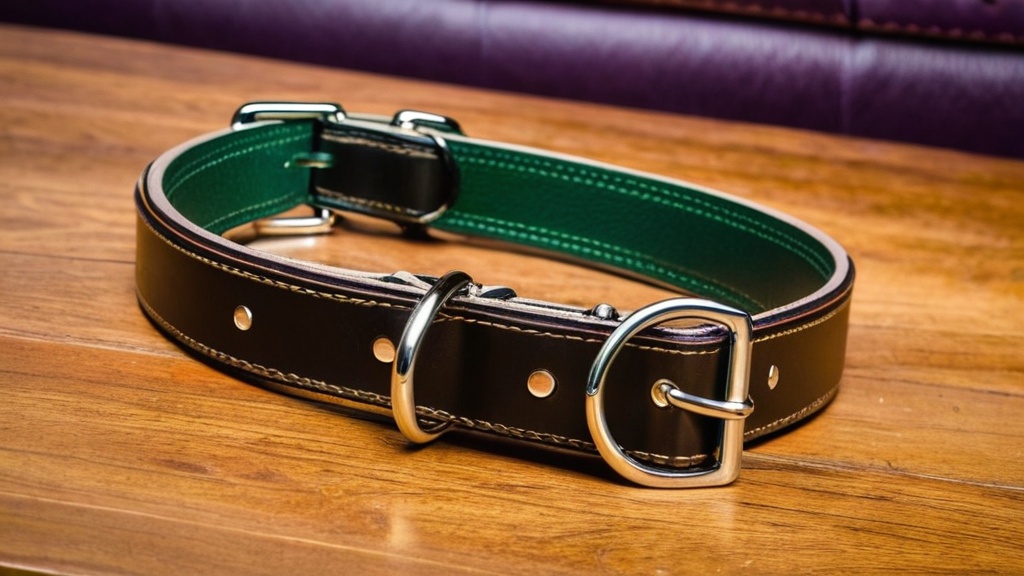 Photo leather dog collars