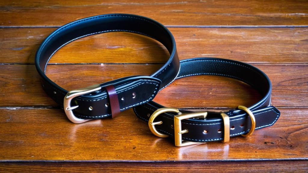 Photo leather dog collars